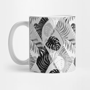 Black and White Tropical Diamonds Mug